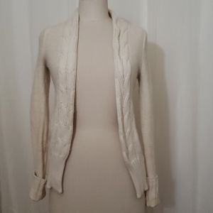 American Eagle Sweater Cardigan, Cream White, XS